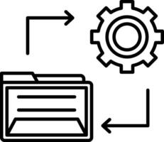 Folder Management Icon Design Symbol vector