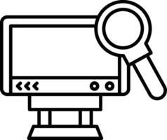 Monitor Icon Design Symbol vector