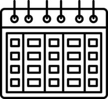 Calendar Icon Design Symbol vector