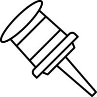 Pin Icon Design Symbol vector