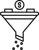Filter Icon Design Symbol vector