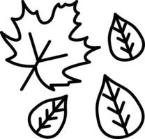Dry Leaves Icon Design Symbol vector