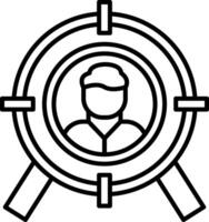 Target Audience Icon Design Symbol vector