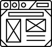 Layout Icon Design Symbol vector