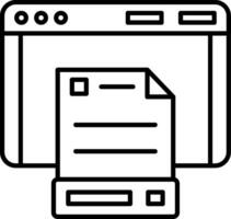 Document Icon Design Symbol vector