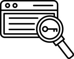Keyword Icon Design Symbol vector