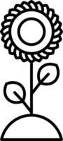 Sunflower Icon Design Symbol vector