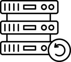 Backup Icon Design Symbol vector