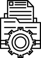 Folder Management Icon Design Symbol vector