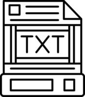 Text File Icon Design Symbol vector