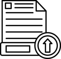 Upload File Icon Design Symbol vector