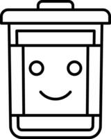 Trash Bin Icon Design Symbol vector