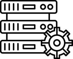 Database Icon Design Symbol vector