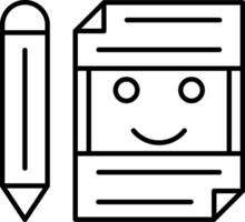Write Icon Design Symbol vector