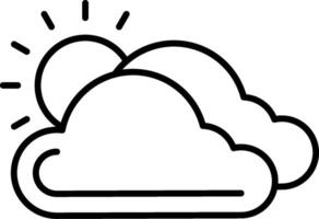 Cloudy Icon Design Symbol vector