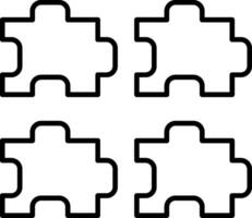Puzzle Icon Design Symbol vector