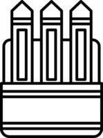 Pencil Case Icon Design Symbol vector