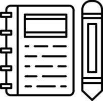 Notepad Icon Design Symbol vector