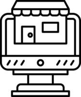 Online Shop Icon Design Symbol vector