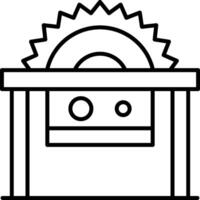 Table Saw Icon Design Symbol vector