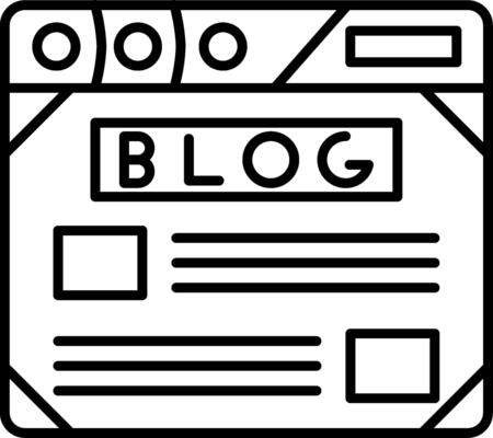 Blog Icon Design Symbol