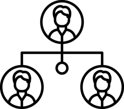 Hierarchical Structure Icon Design Symbol vector