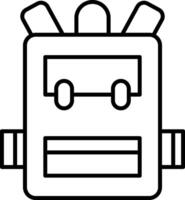 Backpack Icon Design Symbol vector