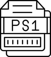 PS1 Icon Design Symbol vector