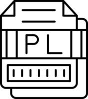PL Icon Design Symbol vector