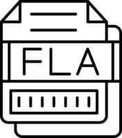 FLA Icon Design Symbol vector