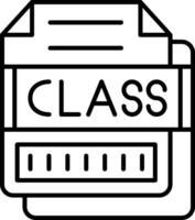 CLASS Icon Design Symbol vector
