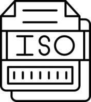 ISO Icon Design Symbol vector