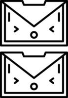 Inboxes Icon Design Symbol vector