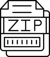 ZIP Icon Design Symbol vector