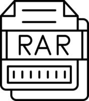 RAR Icon Design Symbol vector