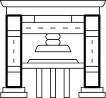 Printing Press Icon Design Symbol vector