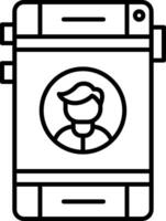 Profile Icon Design Symbol vector