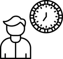 Clock Icon Design Symbol vector