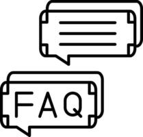 FAQ Icon Design Symbol vector