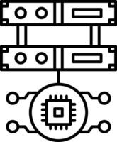 Server Icon Design Symbol vector