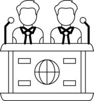 Press Conference Icon Design Symbol vector