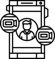Videocall Icon Design Symbol vector