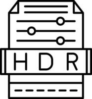 Hdr Icon Design Symbol vector