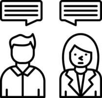 Talk Icon Design Symbol vector