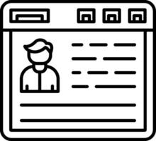 Profile Icon Design Symbol vector
