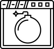 Cyber Attack Icon Design Symbol vector