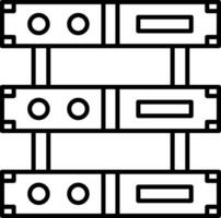 Server Icon Design Symbol vector