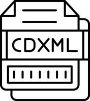 CDXML Icon Design Symbol vector