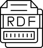 RDF Icon Design Symbol vector