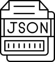 JSON Icon Design Symbol vector